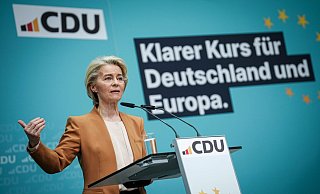Die amtierende EU-Kommissionspräsidentin Ursula von der Leyen bewirbt sich für eine zweite Amtszeit. - Kay Nietfeld/dpa Die amtierende EU-Kommissionspräsidentin Ursula von der Leyen bewirbt sich für eine zweite Amtszeit. - Kay Nietfeld/dpa
