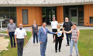 Fröhliche Gesichter: Die Verantwortlichen bei der Eröffnung. - Stadt Paderborn Fröhliche Gesichter: Die Verantwortlichen bei der Eröffnung. - Stadt Paderborn