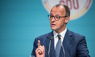 Der CDU-Vorsitzende Friedrich Merz sieht seine Partei auf einem guten Weg. - Hannes P Albert/dpa Der CDU-Vorsitzende Friedrich Merz sieht seine Partei auf einem guten Weg. - Hannes P Albert/dpa