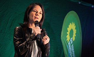 Außenministerin Annalena Baerbock von Bündnis 90/Die Grünen war zum Wahlkampf in Paderborn und Bielefeld. - Niklas Tüns Außenministerin Annalena Baerbock von Bündnis 90/Die Grünen war zum Wahlkampf in Paderborn und Bielefeld. - Niklas Tüns