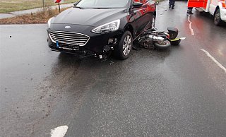 Das Motorrad wurde bei dem Unfall zerstört. - Polizei Minden-Lübbecke Das Motorrad wurde bei dem Unfall zerstört. - Polizei Minden-Lübbecke