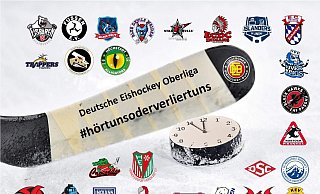 "Hört uns oder verliert uns", lautet der Appell der Eishockey-Oberliga. - HEV "Hört uns oder verliert uns", lautet der Appell der Eishockey-Oberliga. - HEV