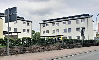 Die Flüchtlingsunterkunft an der Lütmarser Straße in Höxter. - Simone Flörke Die Flüchtlingsunterkunft an der Lütmarser Straße in Höxter. - Simone Flörke