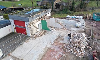 So sah die Baustelle zum Ende vergangener Woche aus – der Abriss lief auf vollen Touren. - Thomas Kube So sah die Baustelle zum Ende vergangener Woche aus – der Abriss lief auf vollen Touren. - Thomas Kube
