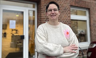 Dany Gatzen hat die ehemalige Bäckerei "Knabbelbäcker" in Herzebrock im Kreis Gütersloh umgebaut und dort vor wenigen Wochen ein Nähgeschäft eröffnet. - Lena Vanessa Bleck Dany Gatzen hat die ehemalige Bäckerei "Knabbelbäcker" in Herzebrock im Kreis Gütersloh umgebaut und dort vor wenigen Wochen ein Nähgeschäft eröffnet. - Lena Vanessa Bleck