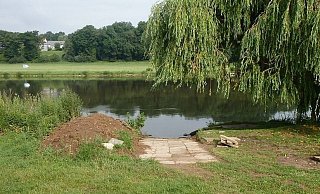 Die Täter hoben sogar Erde aus, um die Rampe zu errichten. - WSP Die Täter hoben sogar Erde aus, um die Rampe zu errichten. - WSP