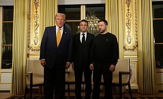 Trump nutzte seine erste Auslandsreise seit dem Wahlsieg für Gespräche zur Ukraine. - Aurelien Morissard/AP/dpa Trump nutzte seine erste Auslandsreise seit dem Wahlsieg für Gespräche zur Ukraine. - Aurelien Morissard/AP/dpa
