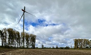 Viele Felder rund um das havarierte Windrad am Schlingfeldweg im Kreis Gütersloh sind noch nicht abgesucht. - Max Maschmann Viele Felder rund um das havarierte Windrad am Schlingfeldweg im Kreis Gütersloh sind noch nicht abgesucht. - Max Maschmann
