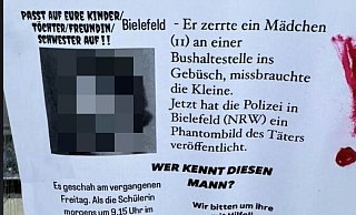 Dieses Plakat geht als Foto derzeit in Bielefeld auf Instagram viral. Es ist eine Fälschung. - Screenshot: Instagram Dieses Plakat geht als Foto derzeit in Bielefeld auf Instagram viral. Es ist eine Fälschung. - Screenshot: Instagram