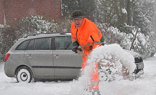 Bis Montag gab es teilweise 50 Zentimeter Neuschnee in Gütersloh. - Jens Dünhölter Bis Montag gab es teilweise 50 Zentimeter Neuschnee in Gütersloh. - Jens Dünhölter