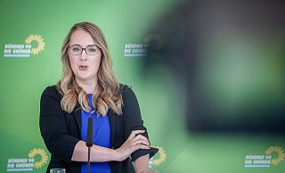 Grünen-Fraktionschefin Katharina Dröge schließt ein Bündnis mit der Union nach der Bundestagswahl nicht aus. (Archivbild) - Kay Nietfeld/dpa Grünen-Fraktionschefin Katharina Dröge schließt ein Bündnis mit der Union nach der Bundestagswahl nicht aus. (Archivbild) - Kay Nietfeld/dpa