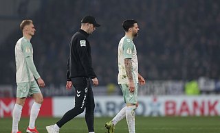 Werder Bremen hat in Bielefeld enttäuscht. - Friso Gentsch/dpa Werder Bremen hat in Bielefeld enttäuscht. - Friso Gentsch/dpa
