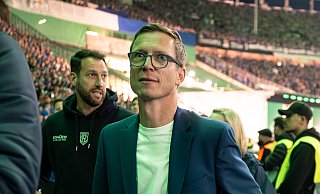 Arminias Sportchef Michael Mutzel war nach der Finalniederlage des DSC nur ein wenig enttäuscht. - Teresa Kroeger/RHR-FOTO Arminias Sportchef Michael Mutzel war nach der Finalniederlage des DSC nur ein wenig enttäuscht. - Teresa Kroeger/RHR-FOTO