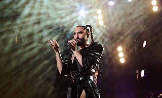 Gewann den Eurovision Song Contest 2014: Conchita Wurst. (Archivbild) - Annette Riedl/dpa Gewann den Eurovision Song Contest 2014: Conchita Wurst. (Archivbild) - Annette Riedl/dpa