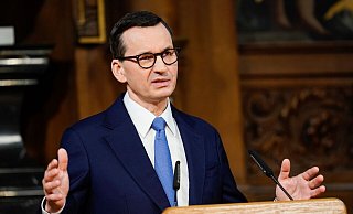Der polnische Ministerpräsident Mateusz Morawiecki. - Uwe Anspach/dpa Der polnische Ministerpräsident Mateusz Morawiecki. - Uwe Anspach/dpa