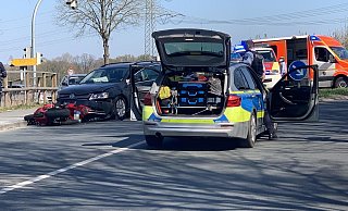 Schwerer Unfall auf der Löhner Straße. - Stefan Boscher Schwerer Unfall auf der Löhner Straße. - Stefan Boscher