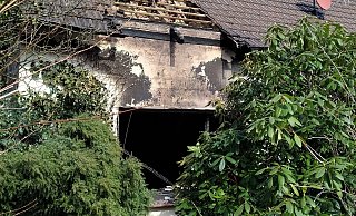 In diesem Haus ist das Feuer ausgebrochen. - Michael Grundmeier In diesem Haus ist das Feuer ausgebrochen. - Michael Grundmeier