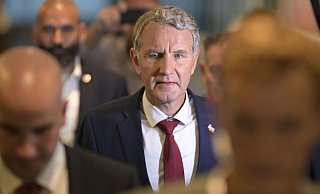 Thüringens AfD-Spitzenkandidat Björn Höcke will Gespräche mit den anderen Parteien über eine Regierungsbeteiligung führen - trotz fehlender Koalitionsaussichten. - Jacob Schröter/dpa Thüringens AfD-Spitzenkandidat Björn Höcke will Gespräche mit den anderen Parteien über eine Regierungsbeteiligung führen - trotz fehlender Koalitionsaussichten. - Jacob Schröter/dpa