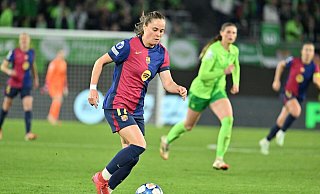 Mit Barcelona im Champions-League-Finale: Ewa Pajor (li.). - Swen Pförtner/dpa Mit Barcelona im Champions-League-Finale: Ewa Pajor (li.). - Swen Pförtner/dpa