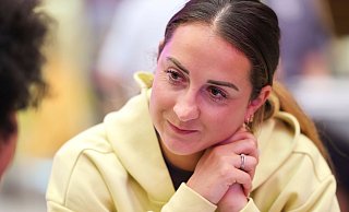 Gerade verheiratet und mit der größten Turniererfahrung: Sara Däbritz - Daniel Löb/dpa Gerade verheiratet und mit der größten Turniererfahrung: Sara Däbritz - Daniel Löb/dpa