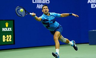 Novak Djokovic gelingt ein lockerer Auftaktsieg bei den US Open. - Matt Rourke/AP/dpa Novak Djokovic gelingt ein lockerer Auftaktsieg bei den US Open. - Matt Rourke/AP/dpa