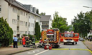 Rund 35 Einsatzkräfte waren vor Ort. - Christian Mathiesen Rund 35 Einsatzkräfte waren vor Ort. - Christian Mathiesen