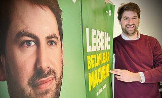 Sebastian Stölting, Bundestagskandidat für die Partei Bündnis 90/Die Grünen im Wahlkreis 130. - Nicole Donath Sebastian Stölting, Bundestagskandidat für die Partei Bündnis 90/Die Grünen im Wahlkreis 130. - Nicole Donath