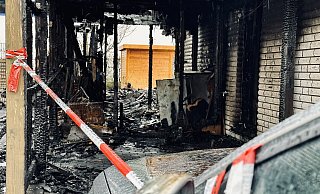Das Feuer hat drei Häuser in Oldentrup zerstört. - Stefan Becker Das Feuer hat drei Häuser in Oldentrup zerstört. - Stefan Becker