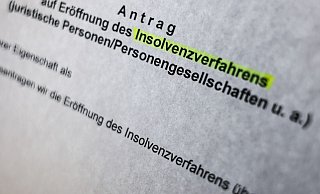Die Zahl der Insolvenzverfahren ist im Kreis Herford deutlich gestiegen. - Oliver Berg/dpa Die Zahl der Insolvenzverfahren ist im Kreis Herford deutlich gestiegen. - Oliver Berg/dpa