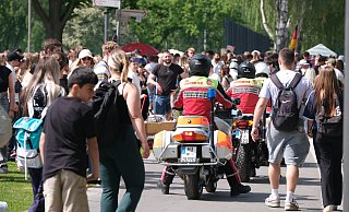 Die Motorradstaffel der Johanniter Unfallhilfe war 2024 auf der Rehmer Insel präsent. - Ulf Hanke Die Motorradstaffel der Johanniter Unfallhilfe war 2024 auf der Rehmer Insel präsent. - Ulf Hanke