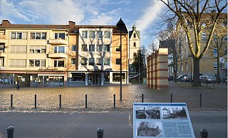 Die Gedenkstunde findet dort statt, wo einst die alte Synagoge stand. - NW Die Gedenkstunde findet dort statt, wo einst die alte Synagoge stand. - NW