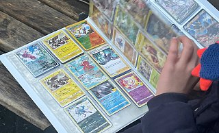 Nicht nur Kinder blättern in ihren Sammelalben für Pokémon-Karten. Insbesondere Erwachsene geben für seltene Sammlerstücke hohe Summen aus. - Symbolfoto: dpa/Stefanie Rex Nicht nur Kinder blättern in ihren Sammelalben für Pokémon-Karten. Insbesondere Erwachsene geben für seltene Sammlerstücke hohe Summen aus. - Symbolfoto: dpa/Stefanie Rex