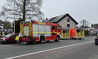 Für knapp eine Stunde war die Engersche Straße zwischen dem Kreisel Am Media Markt und dem Kreisel am Pfarracker gesperrt. - Paul Brinkmann Für knapp eine Stunde war die Engersche Straße zwischen dem Kreisel Am Media Markt und dem Kreisel am Pfarracker gesperrt. - Paul Brinkmann