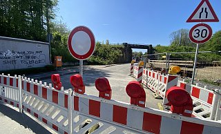 Die Koblenzer Straße am Montagmittag kurz vor der Freigabe. - Dirk Windmöller Die Koblenzer Straße am Montagmittag kurz vor der Freigabe. - Dirk Windmöller