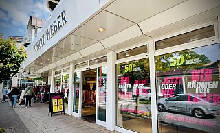 Der Gerry-Weber-Store in Bad Rothenfelde. Auch hier lautet das Motto: "Alles muss raus!" - Nicole Donath Der Gerry-Weber-Store in Bad Rothenfelde. Auch hier lautet das Motto: "Alles muss raus!" - Nicole Donath