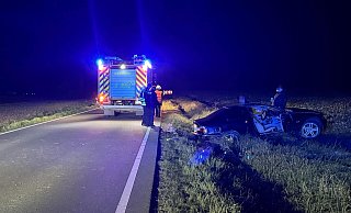 Auf der Bargholzstraße kam ein junger Fahrer mit seinem BMW von der Fahrbahn ab. - Paul Brinkmann Auf der Bargholzstraße kam ein junger Fahrer mit seinem BMW von der Fahrbahn ab. - Paul Brinkmann