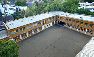 Der Löschzug Gütersloh der Freiwilligen Feuerwehr ist in der Friedrich-Ebert-Straße zu Hause. Der Standort ist etwas in die Jahre gekommen. - Andreas Frücht Der Löschzug Gütersloh der Freiwilligen Feuerwehr ist in der Friedrich-Ebert-Straße zu Hause. Der Standort ist etwas in die Jahre gekommen. - Andreas Frücht