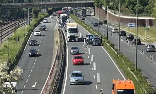 Ein kleiner Unfall hatte auf dem OWD große Auswirkung auf den Verkehrsfluss. - Jörg Dieckmann Ein kleiner Unfall hatte auf dem OWD große Auswirkung auf den Verkehrsfluss. - Jörg Dieckmann