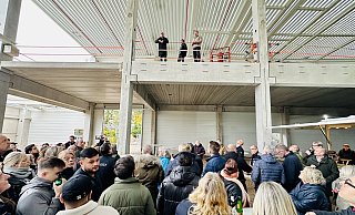 Richtfest bei Delius delcotex in Jöllenbeck für den Neubau der Halle 5. - Stefan Becker Richtfest bei Delius delcotex in Jöllenbeck für den Neubau der Halle 5. - Stefan Becker