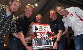Wer die Bläck Fööss erleben möchte, muss nicht ze Fooss noh Kölle jon, denn die Legenden des Kölschen Liedguts kommen auf Einladung von Matthias Sonst (v. l.), Markus Finger, Dirk Bickmann, Dirk Zymner und Thomas Liene in den Kreis Höxter. - Josef Köhne Wer die Bläck Fööss erleben möchte, muss nicht ze Fooss noh Kölle jon, denn die Legenden des Kölschen Liedguts kommen auf Einladung von Matthias Sonst (v. l.), Markus Finger, Dirk Bickmann, Dirk Zymner und Thomas Liene in den Kreis Höxter. - Josef Köhne