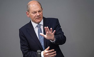 Olaf Scholz (SPD) bei einer Rede im Deutschen Bundestag. - Foto: Kay Nietfeld/dpa Olaf Scholz (SPD) bei einer Rede im Deutschen Bundestag. - Foto: Kay Nietfeld/dpa