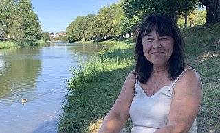 Orte mit hoher Aufenthaltsqualität ohne dabei konsumieren zu müssen - so genannte Dritte Orte - wie hier ein Bootssteg an der Werre will Inez Déjà in Herford etablieren und vermehren. - Natalie Gottwald Orte mit hoher Aufenthaltsqualität ohne dabei konsumieren zu müssen - so genannte Dritte Orte - wie hier ein Bootssteg an der Werre will Inez Déjà in Herford etablieren und vermehren. - Natalie Gottwald