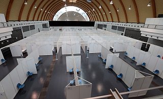 Im Februar sollen zunächst über 80-Jährige im Impfzentrum in der Ausstellungshalle an der Stadthalle geimpft werden. - Wolfgang Rudolf Im Februar sollen zunächst über 80-Jährige im Impfzentrum in der Ausstellungshalle an der Stadthalle geimpft werden. - Wolfgang Rudolf