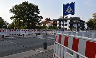 Die Beplankung der Schützenbrücke ist für Fußgänger gesperrt. - Sara Mattana Die Beplankung der Schützenbrücke ist für Fußgänger gesperrt. - Sara Mattana