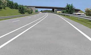 Eine Grafik zeigt die neue Schleife zur Anbindung Ottbergens an die umgebaute B 64. - Wiederer Ingenieurbuero/Straßen NRW Eine Grafik zeigt die neue Schleife zur Anbindung Ottbergens an die umgebaute B 64. - Wiederer Ingenieurbuero/Straßen NRW