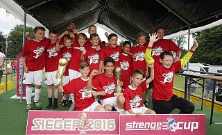 Erfolgserlebnis: Zum vierten Mal in der Vereinsgeschichte gewannen die E-Junioren des SC Wiedenbrück den begehrtesten Cup im Fußball-Kreisverband Gütersloh. - Henrik Martinschledde Erfolgserlebnis: Zum vierten Mal in der Vereinsgeschichte gewannen die E-Junioren des SC Wiedenbrück den begehrtesten Cup im Fußball-Kreisverband Gütersloh. - Henrik Martinschledde