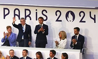 Emmanuel Macron ist nach dem Ende von Olympia leicht nostalgisch. - Jan Woitas/dpa Emmanuel Macron ist nach dem Ende von Olympia leicht nostalgisch. - Jan Woitas/dpa