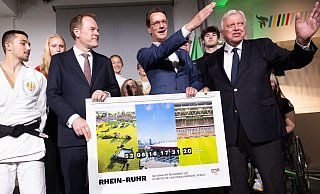 Hendrik Wüst hat jetzt das Olympia-Konzept für NRW vorgestellt. Eine gute Idee, meint unser Autor. - Rolf Vennenbernd/dpa Hendrik Wüst hat jetzt das Olympia-Konzept für NRW vorgestellt. Eine gute Idee, meint unser Autor. - Rolf Vennenbernd/dpa