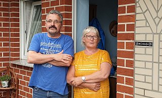 Hans-Dieter Harbert und Monika Harbert-Hallerdei sind aus der Quarantäne frei - ihr jüngster Sohn noch nicht. - Marc Uthmann Hans-Dieter Harbert und Monika Harbert-Hallerdei sind aus der Quarantäne frei - ihr jüngster Sohn noch nicht. - Marc Uthmann