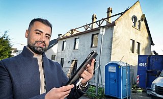 Knapp oberhalb der Detmolder Straße lässt Investior Srian Schuani ein altes Gebäude abtragen und durch ein neues ersetzen. - Barbara Franke Knapp oberhalb der Detmolder Straße lässt Investior Srian Schuani ein altes Gebäude abtragen und durch ein neues ersetzen. - Barbara Franke